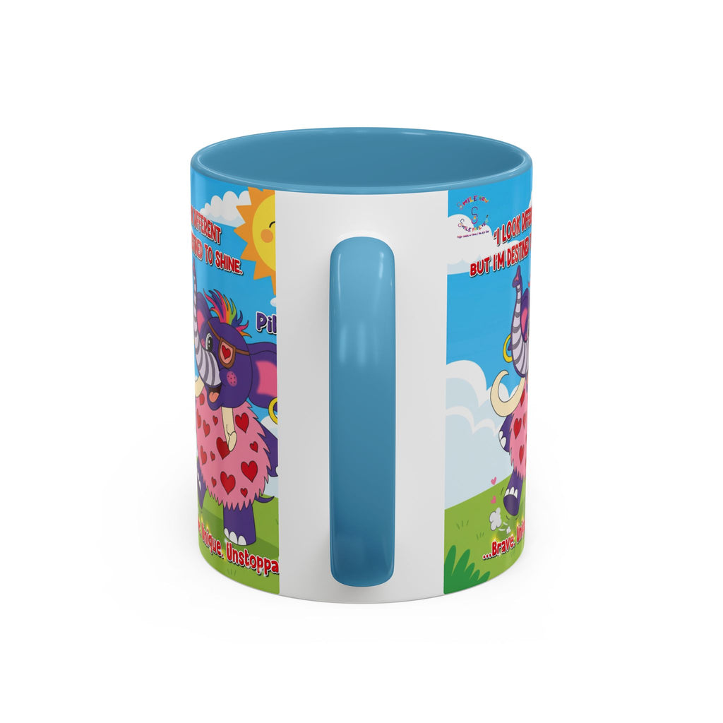 Piklez™ Accent Coffee Mug (11oz, 15oz) – “Destined to Shine” | Smile Universe Collection