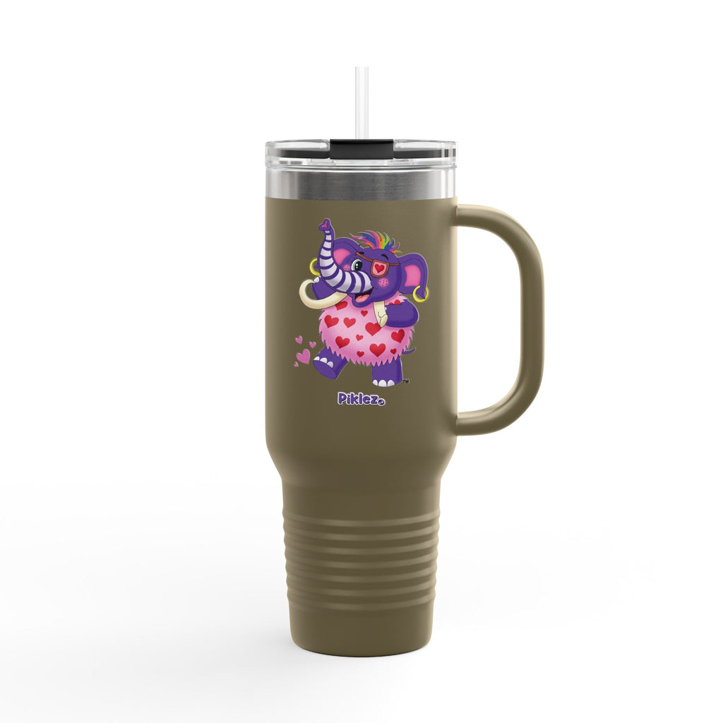 Piklez™ 40oz Insulated Travel Mug – "Full of Love!" Graphic | Smile Universe Collection