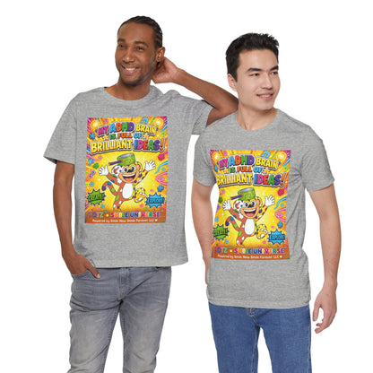 Potz™ Unisex Jersey Short Sleeve Tee – "My ADHD Brain is Full of Brilliant Ideas!" Graphic Tee | Smile Universe Collection