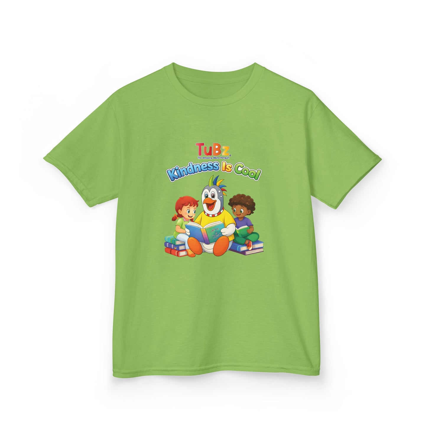 TuBz™ "Kindness Is Cool" Kids T-Shirt - Positive Message Graphic Tee | Smile Universe TuBz4Kidz