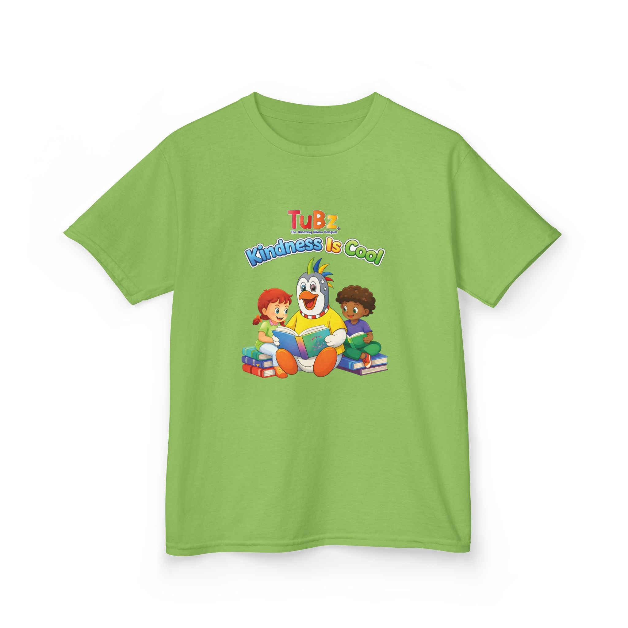 TuBz™ "Kindness Is Cool" Kids T-Shirt - Positive Message Graphic Tee | Smile Universe TuBz4Kidz