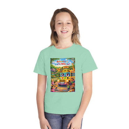Lani™ Youth Midweight Tee – "Adventure Starts With Us!" Graphic