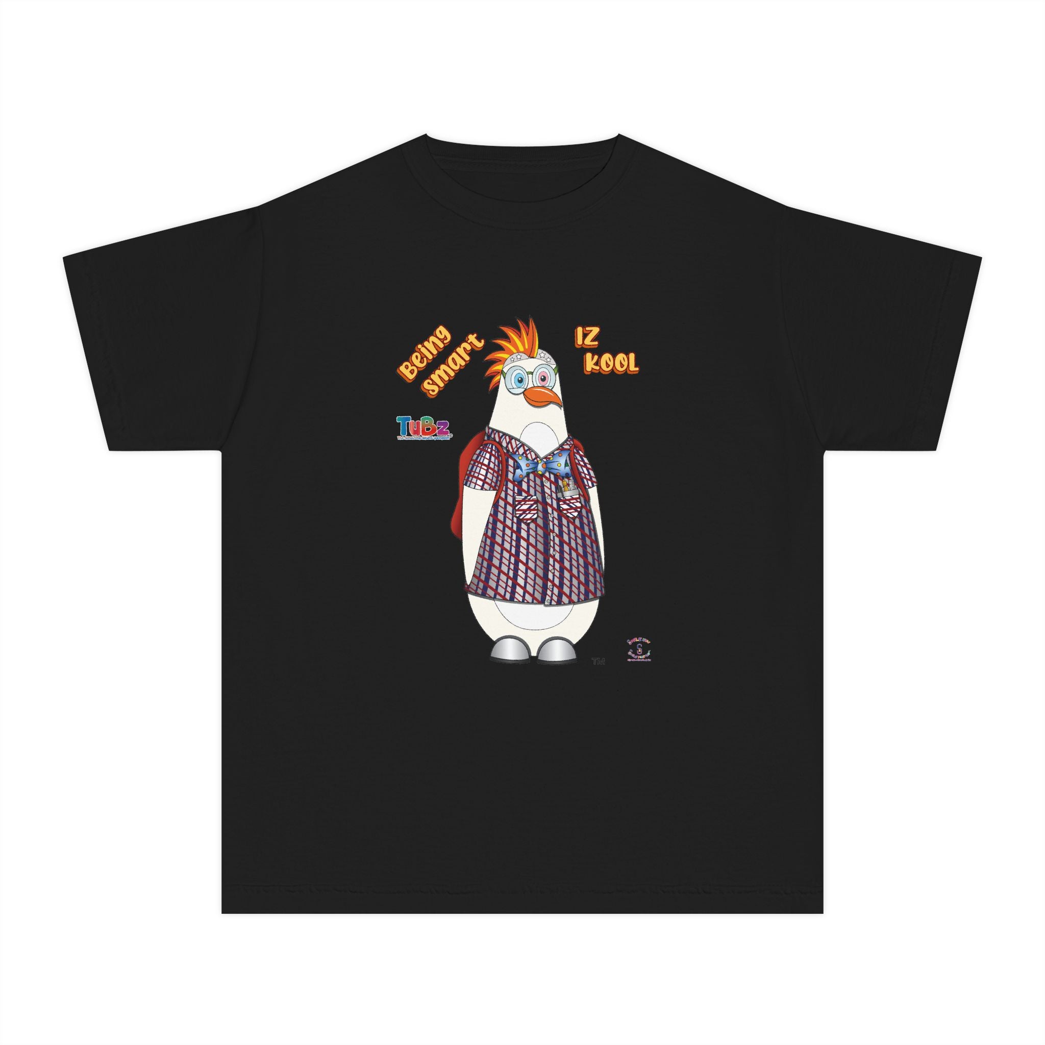 TuBz™ "Being Smart Iz Kool" Youth Graphic T-Shirt - Educational Kids Tee | TuBz4Kidz
