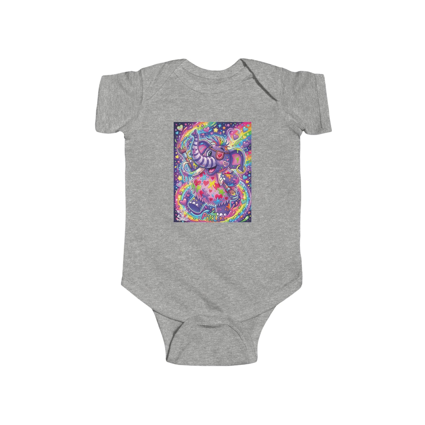 Piklez™ Infant Fine Jersey Bodysuit – "Magic Paint!" Graphic | Smile Universe Collection