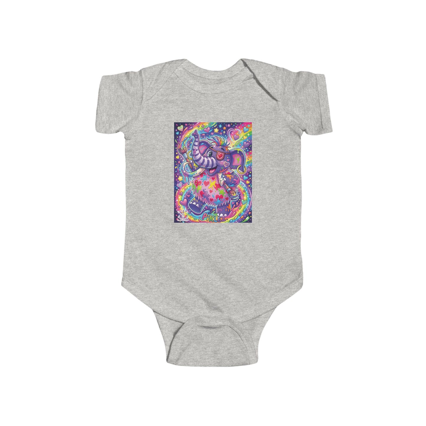 Piklez™ Infant Fine Jersey Bodysuit – "Magic Paint!" Graphic | Smile Universe Collection
