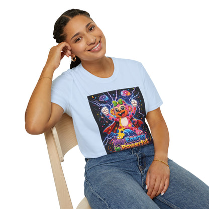 Panz™ Unisex Softstyle T-Shirt  for Adult– "My Energy is Powerful" Graphic Tee | Smile Universe Collection