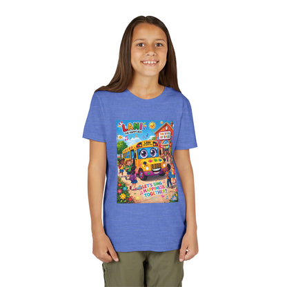 Lani™ Youth Short Sleeve Tee – "Let's Sing Happiness Together!" Graphic