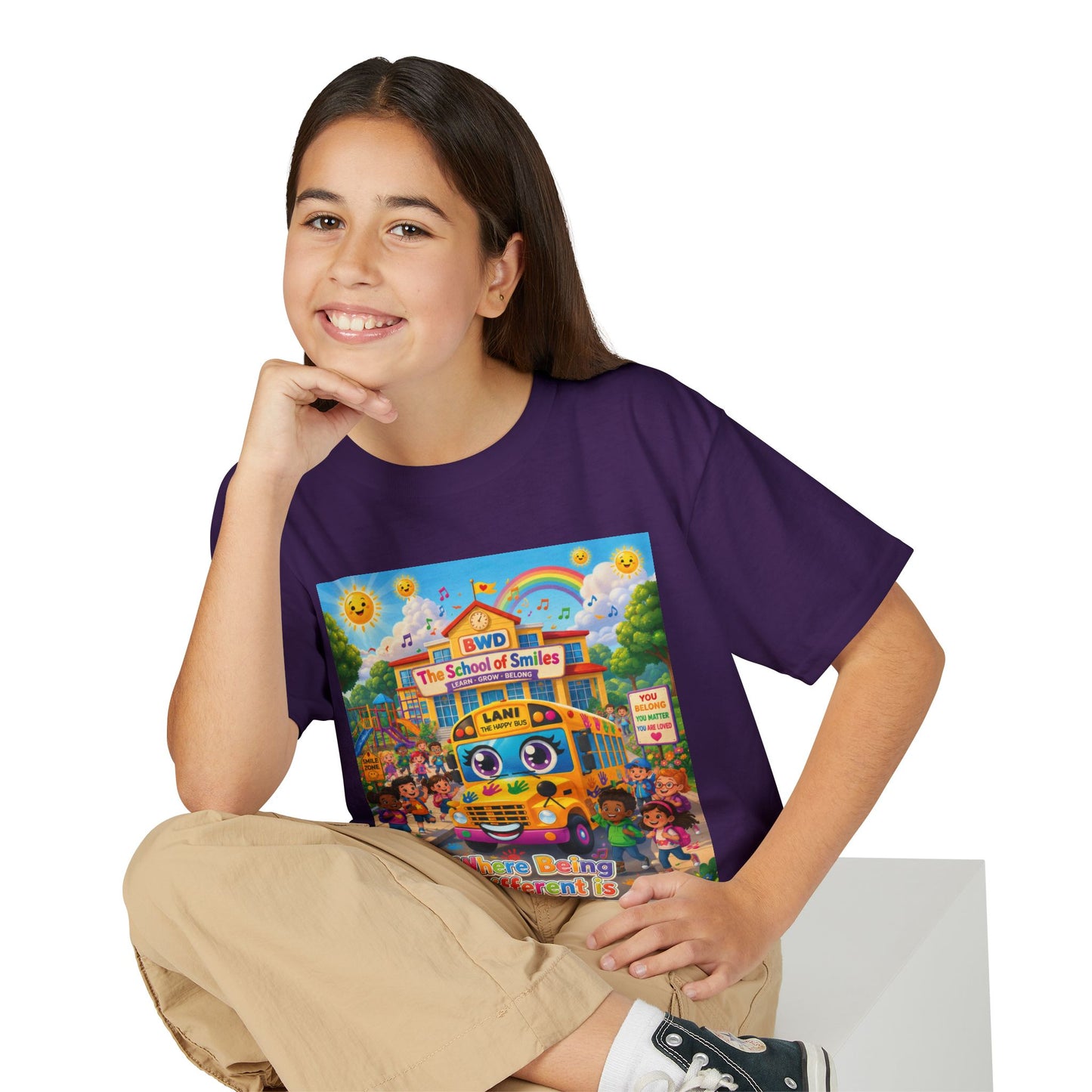 Lani™ Youth DryBlend® T-Shirt – "Where Being Different is CELEBRATED!" Graphic Shirt