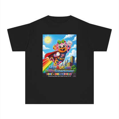 Panz™ Youth Midweight Tee – "My Autism is My Superpower" Graphic | Smile Universe Collection