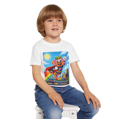 Panz™ Heavy Cotton™ Toddler T-Shirt – "My Autism is My Superpower" Graphic | Smile Universe Collection