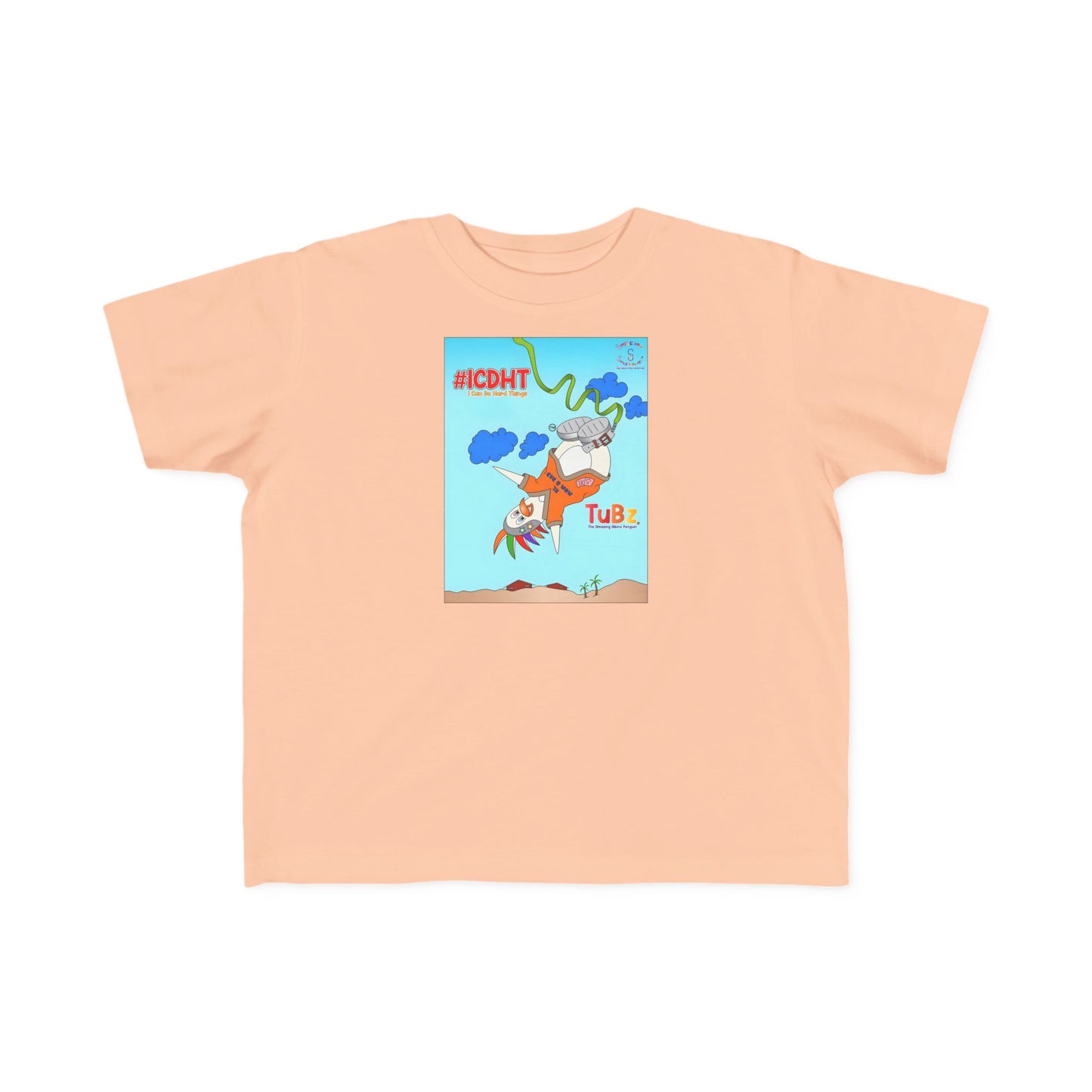 TuBz™ "I Can Do Hard Things" Toddler T-Shirt | Toddler's Fine Jersey Tee  - Positive Kids Graphic Tee