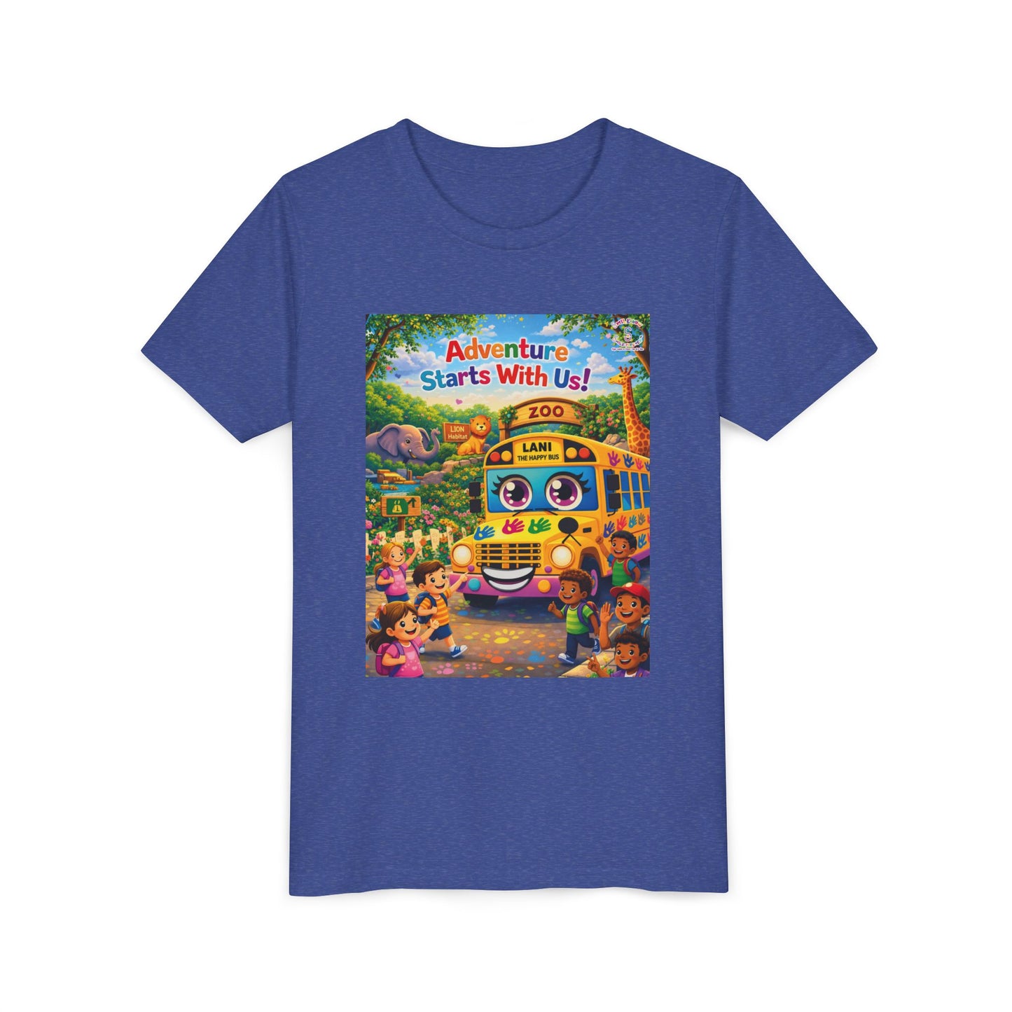 Lani™ Youth Short Sleeve Tee – "Adventure Starts With Us!" Graphic