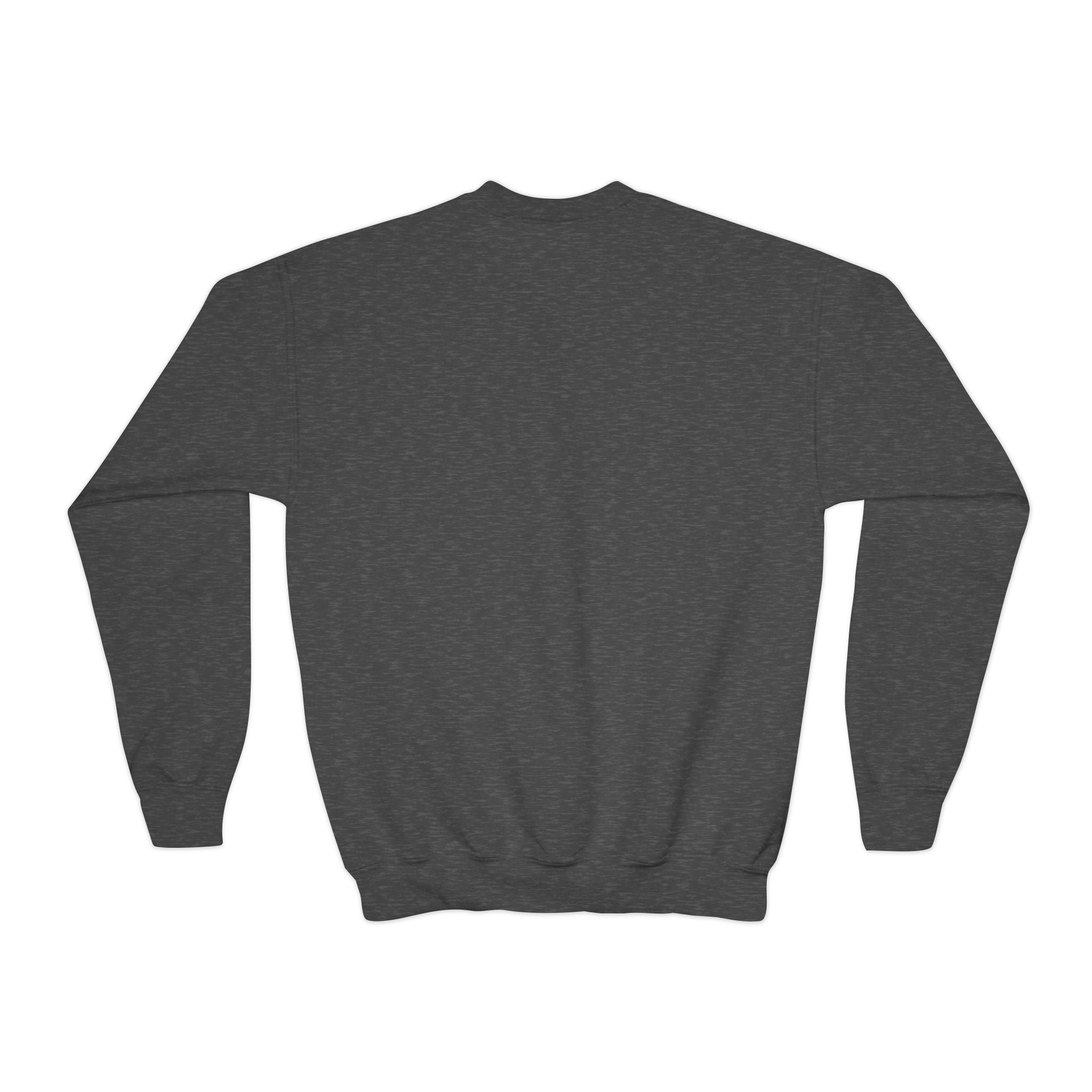 TuBz™ "Being Smart Iz Kool" Youth Crewneck Sweatshirt – Character Dress-Up Graphic Sweatshirt | Smile Universe TuBz4Kidz Collection