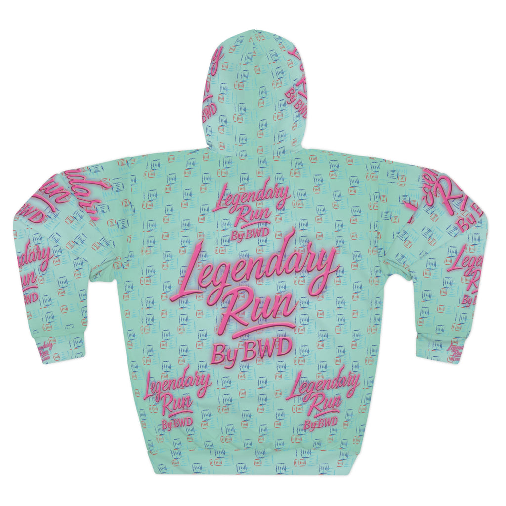 Legendary Run All-Over Print Hoodie — Pullover
