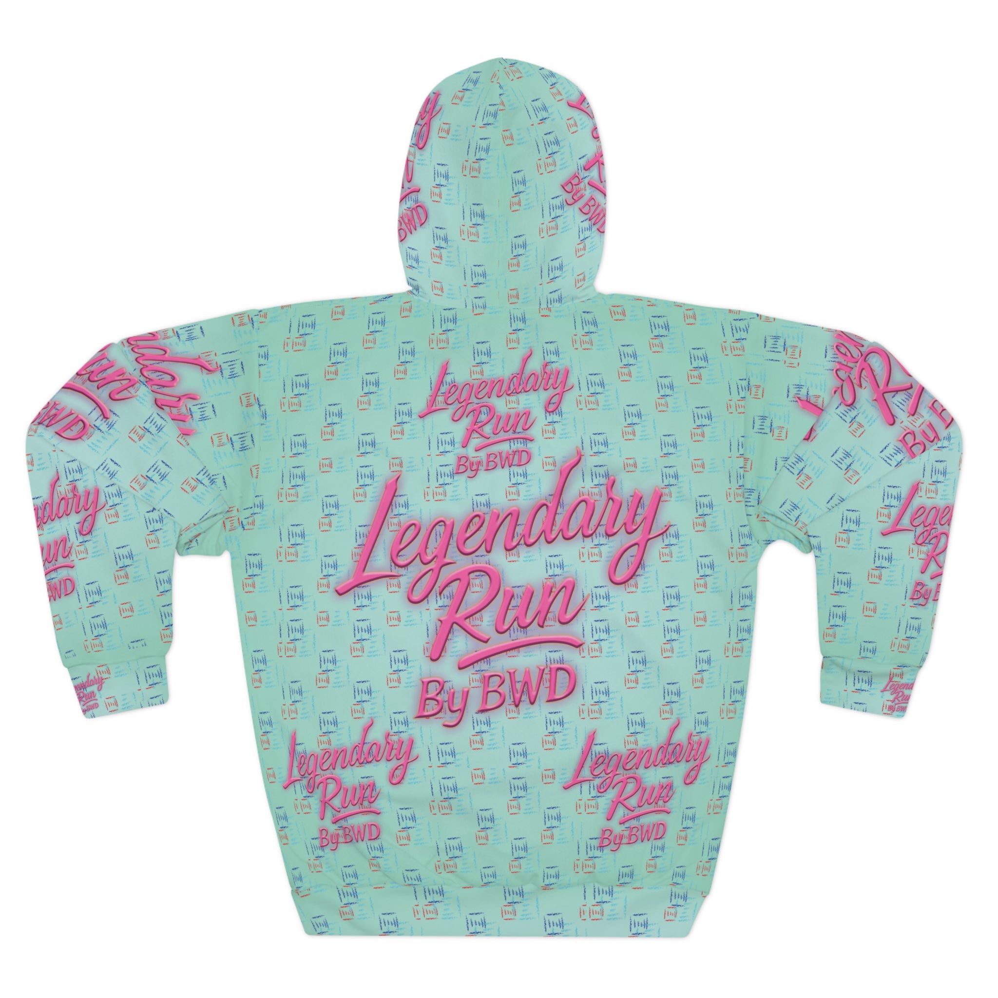Legendary Run All-Over Print Hoodie — Pullover