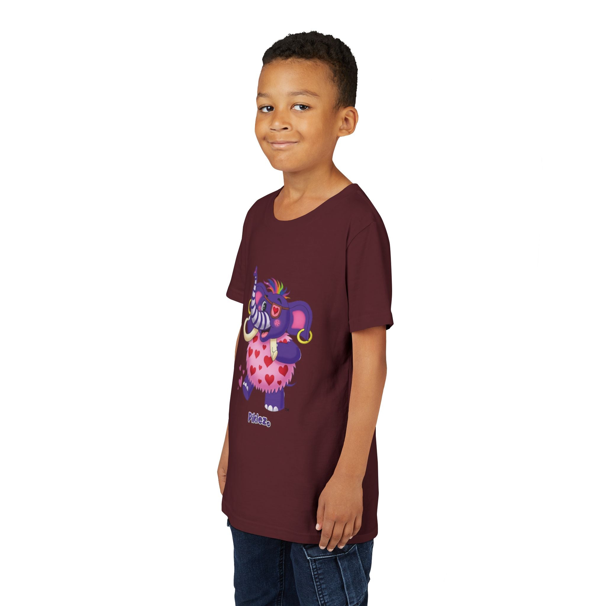 Piklez™ Youth Short Sleeve Tee – "Full of Love!" Graphic Shirt | Smile Universe Collection