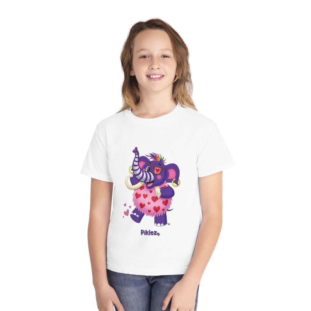 Piklez™ Youth Midweight Tee – "Full of Love!" Graphic Shirt | Smile Universe Collection