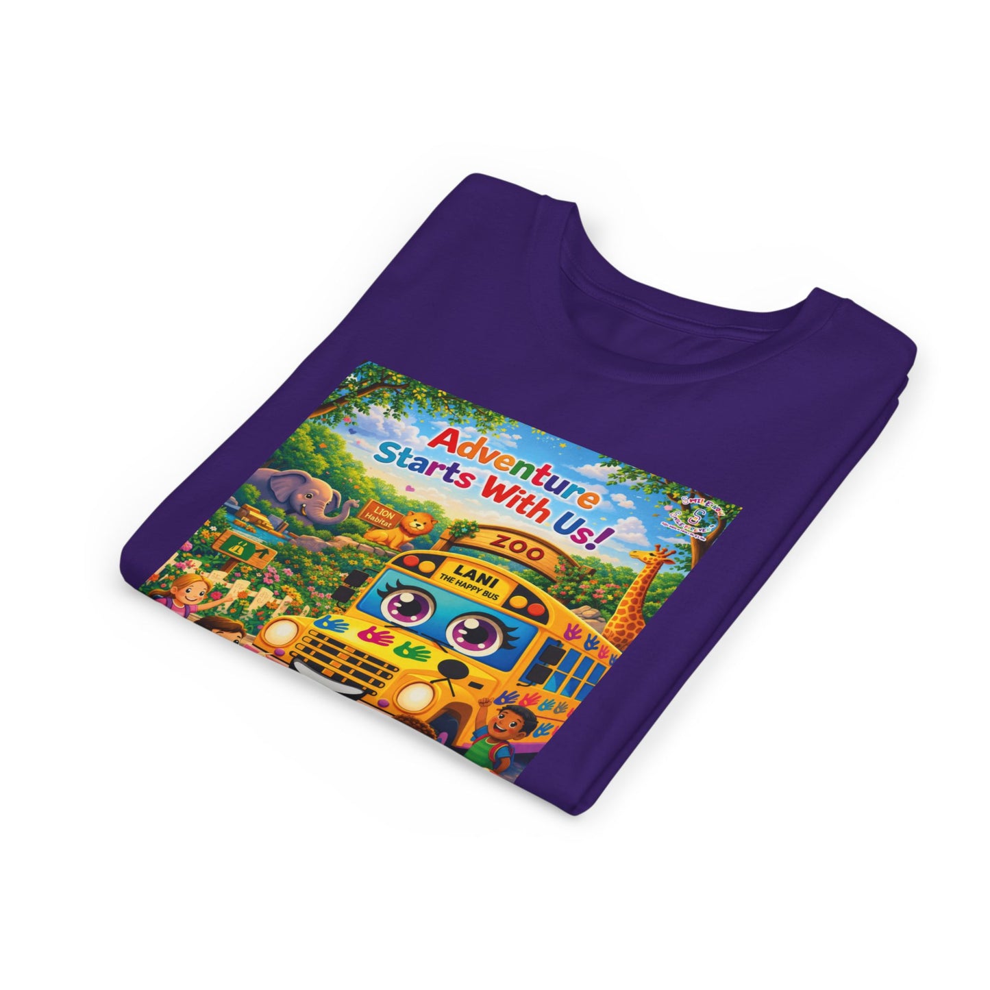 Lani™ Youth Short Sleeve Tee – "Adventure Starts With Us!" Graphic