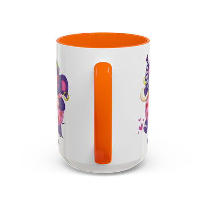 Piklez™ Accent Coffee Mug (11oz & 15oz) – "Full of Love!" Graphic | Smile Universe Collection