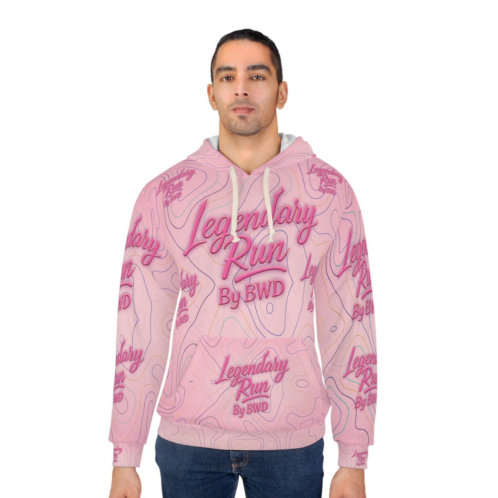 Legendary Run All-Over Print Hoodie — Pullover