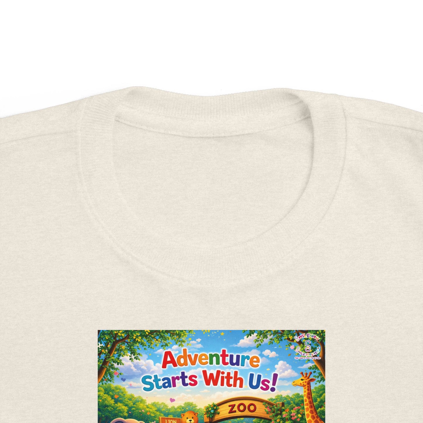 Lani™ Toddler's Fine Jersey Tee – "Adventure Starts With Us!" Graphic