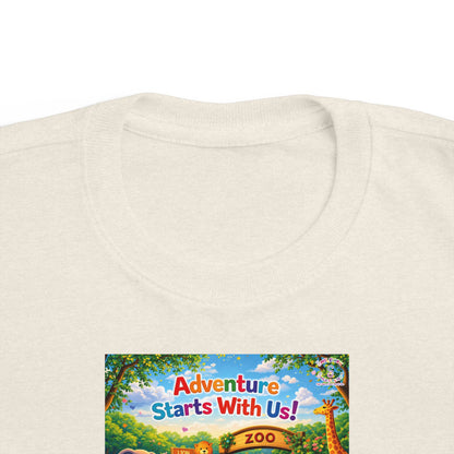 Lani™ Toddler's Fine Jersey Tee – "Adventure Starts With Us!" Graphic