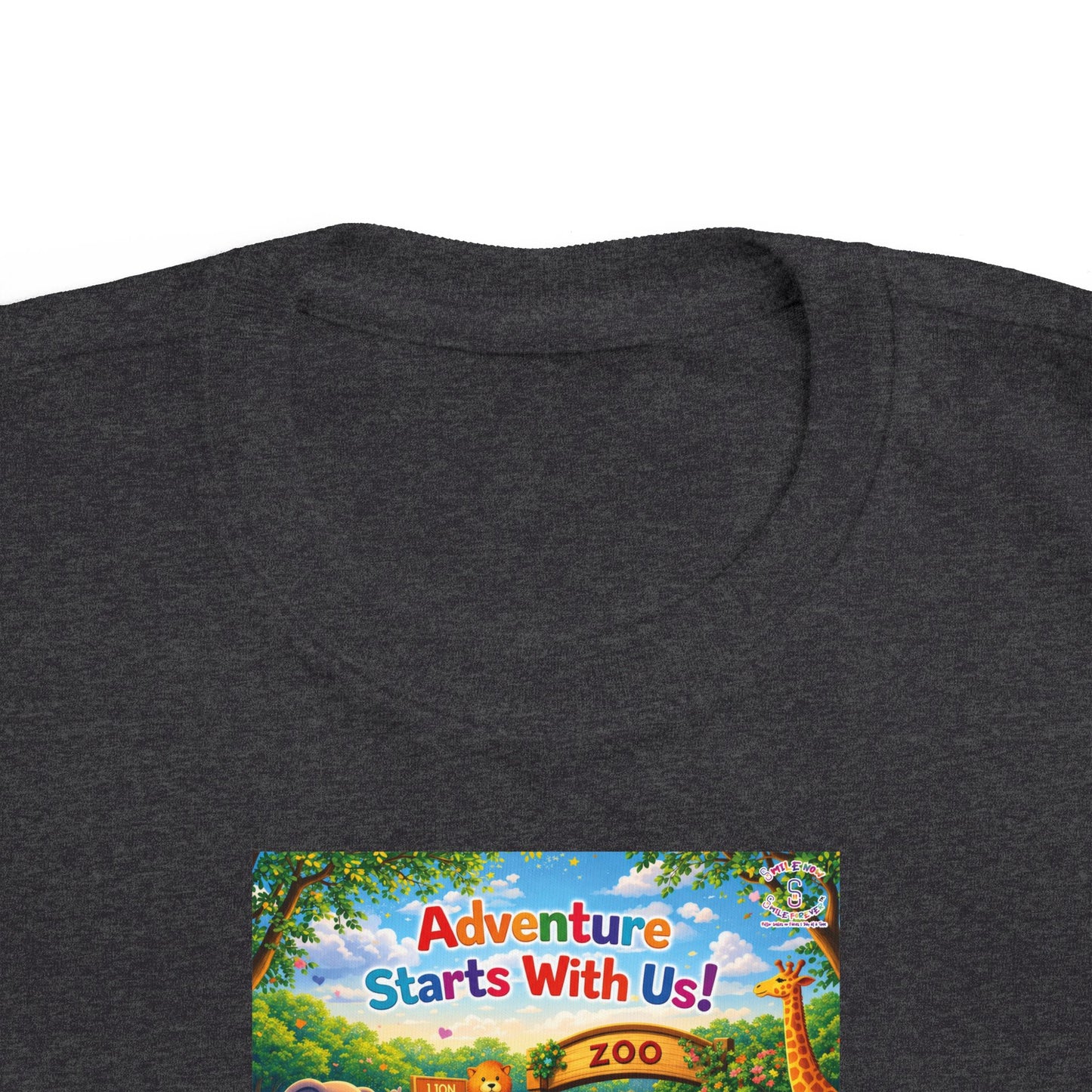 Lani™ Toddler's Fine Jersey Tee – "Adventure Starts With Us!" Graphic