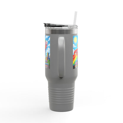 Panz™ 40oz Insulated Travel Mug – "My Autism is My Superpower" Graphic | Smile Universe Collection