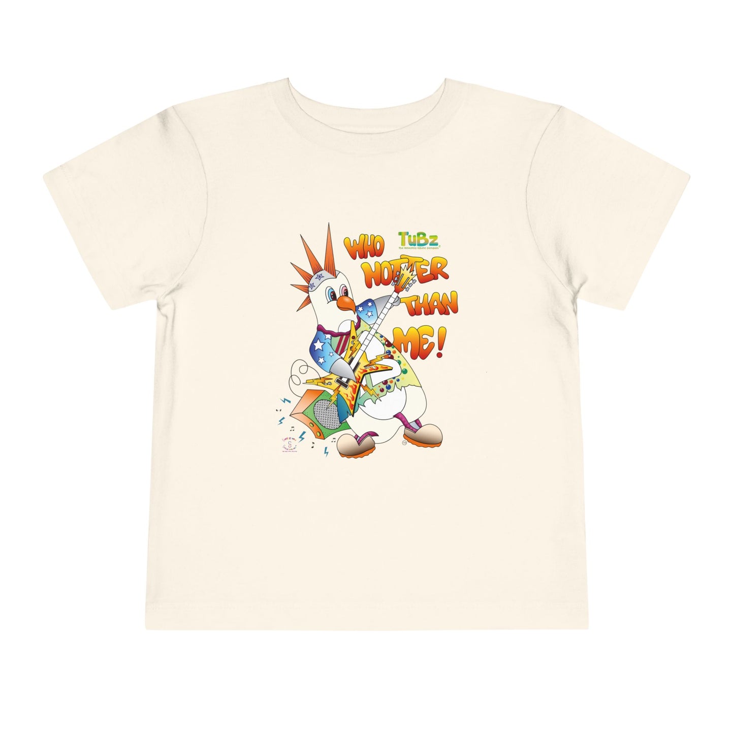 TuBz™ Rockstar Kids T-Shirt - "Who Hotter Than Me!" Graphic Tee | Smile Universe TuBz4Kidz Collection
