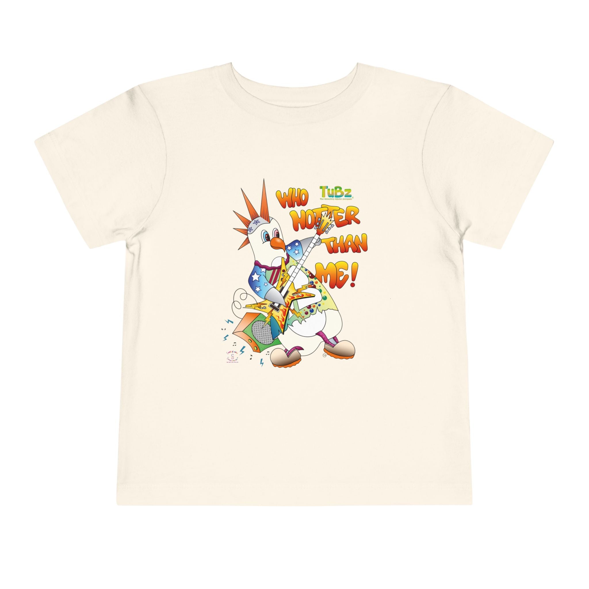 TuBz™ Rockstar Kids T-Shirt - "Who Hotter Than Me!" Graphic Tee | Smile Universe TuBz4Kidz Collection