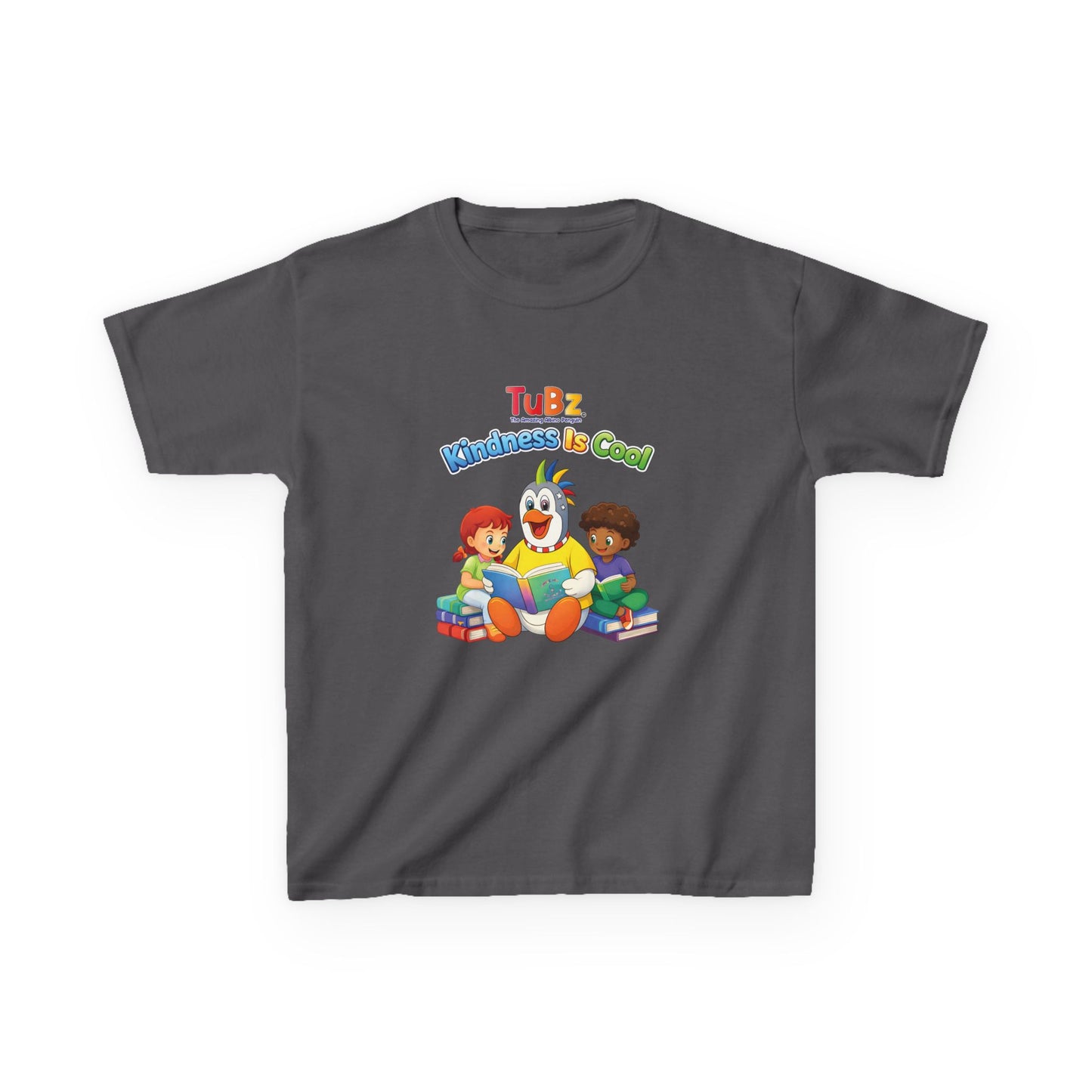 TuBz™ "Kindness Is Cool" Kids T-Shirt - Positive Message Graphic Tee | Smile Universe TuBz4Kidz