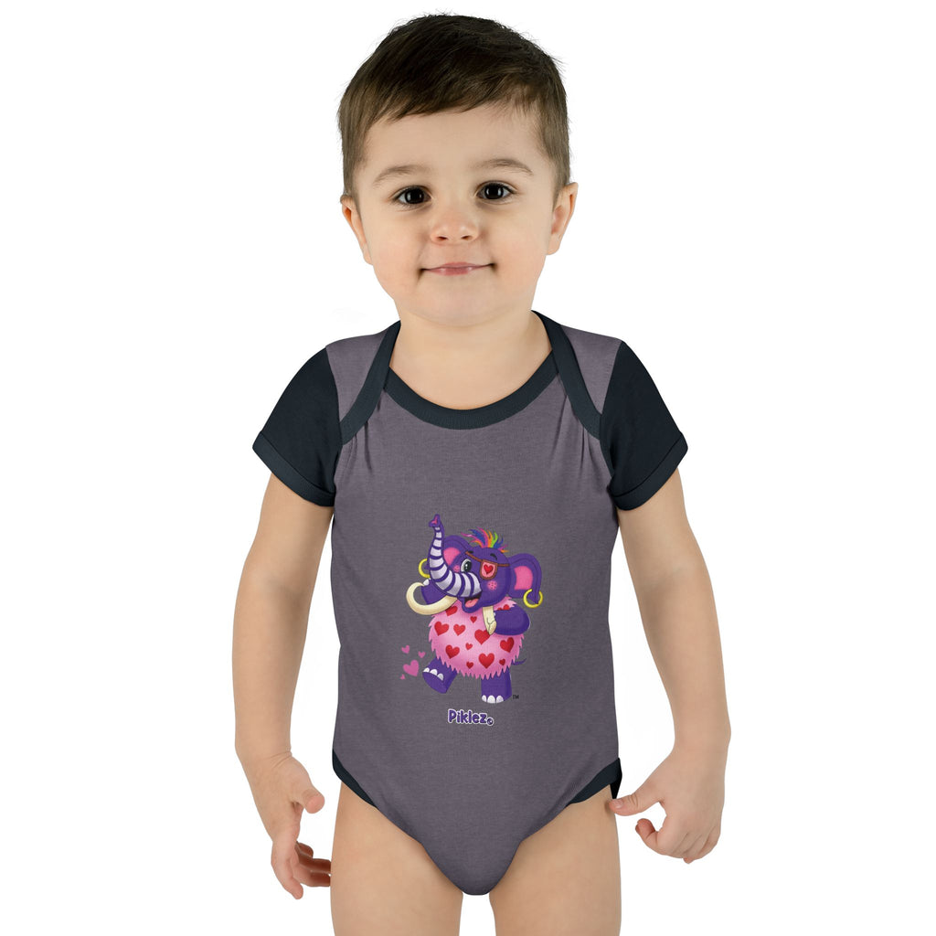 Piklez™ Infant Baby Rib Bodysuit – "Full of Love!" Graphic | Smile Universe Collection