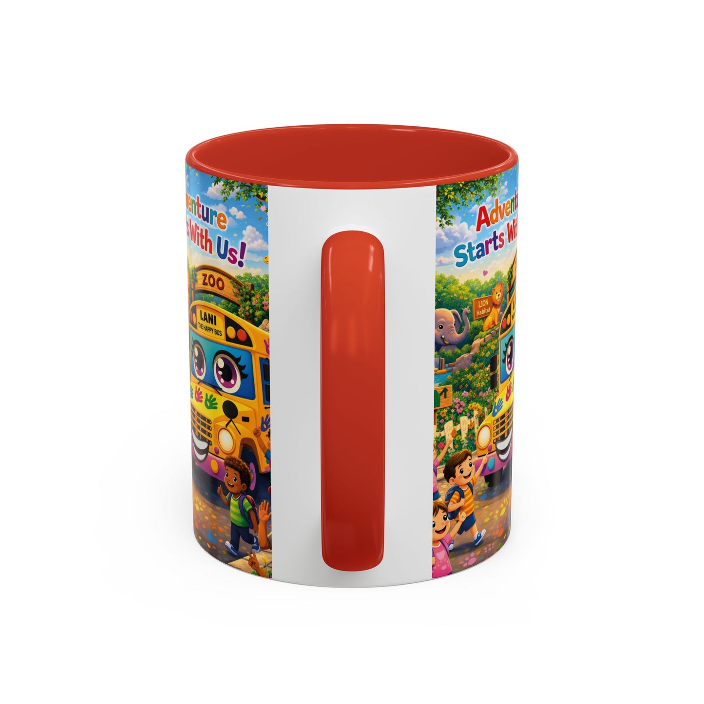 Lani™ Accent Coffee Mug (11oz & 15oz) – "Adventure Starts With Us!" Graphic