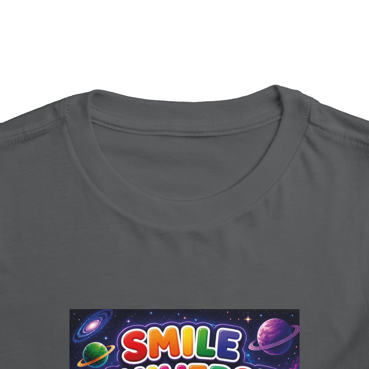 Smile Universe™ Toddler Short Sleeve Tee – "Where Being Different is CELEBRATED!" Graphic
