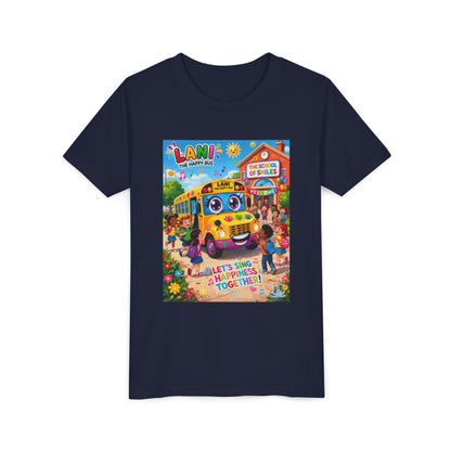 Lani™ Youth Short Sleeve Tee – "Let's Sing Happiness Together!" Graphic