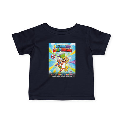 Potz™ Infant Fine Jersey Tee – "I Guide My ADHD Energy!" Graphic Tee | Smile Universe Collection