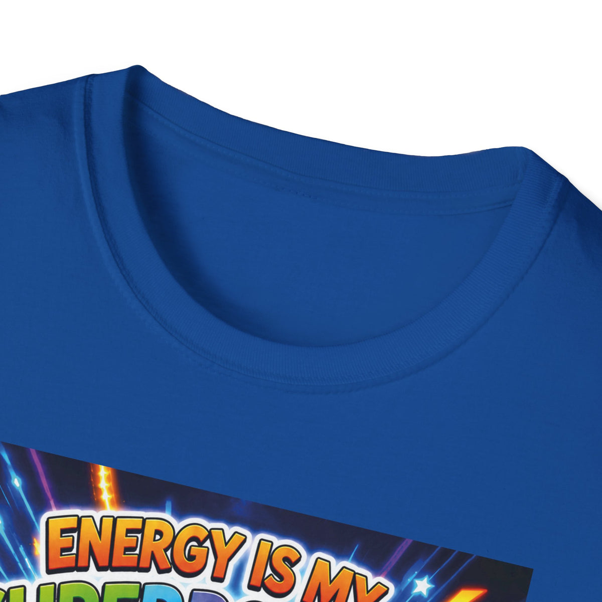Potz™ Unisex Softstyle T-Shirt – "Energy is My Superpower!" Graphic Tee | Smile Universe Collection