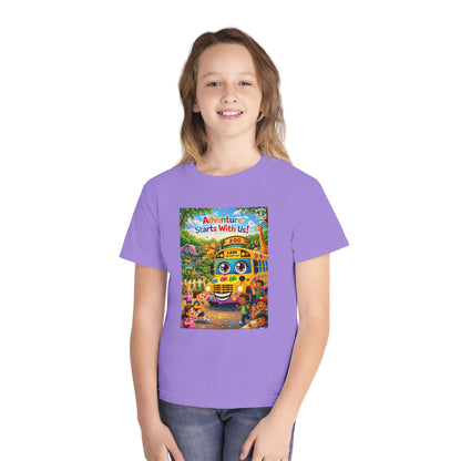 Lani™ Youth Midweight Tee – "Adventure Starts With Us!" Graphic
