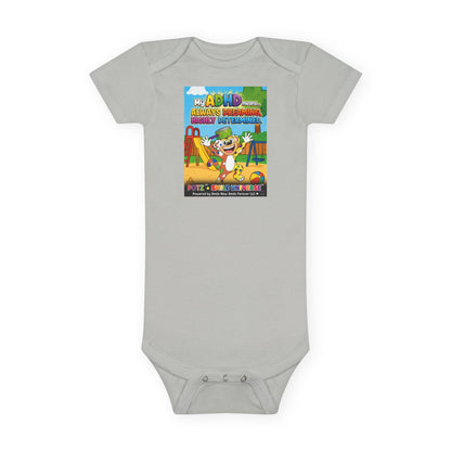 Potz™ Baby Short Sleeve Onesie® – "My ADHD Means Always Dreaming, Highly Determined" Graphic Bodysuit | Smile Universe Collection