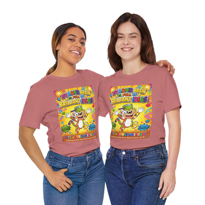 Potz™ Unisex Jersey Short Sleeve Tee – "My ADHD Brain is Full of Brilliant Ideas!" Graphic Tee | Smile Universe Collection