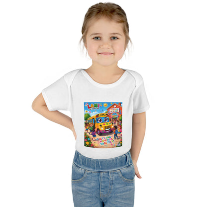 Lani™ Infant Baby Rib Bodysuit – "Let's Sing Happiness Together!" Graphic