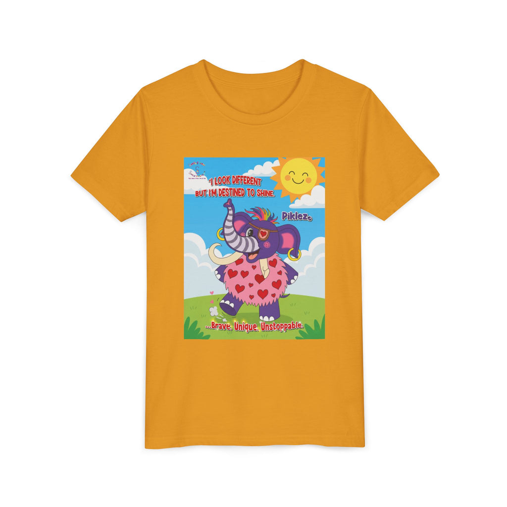 Piklez™ Kids T-Shirt Youth Tee – “Destined to Shine” Graphic Tee | Smile Universe Collection