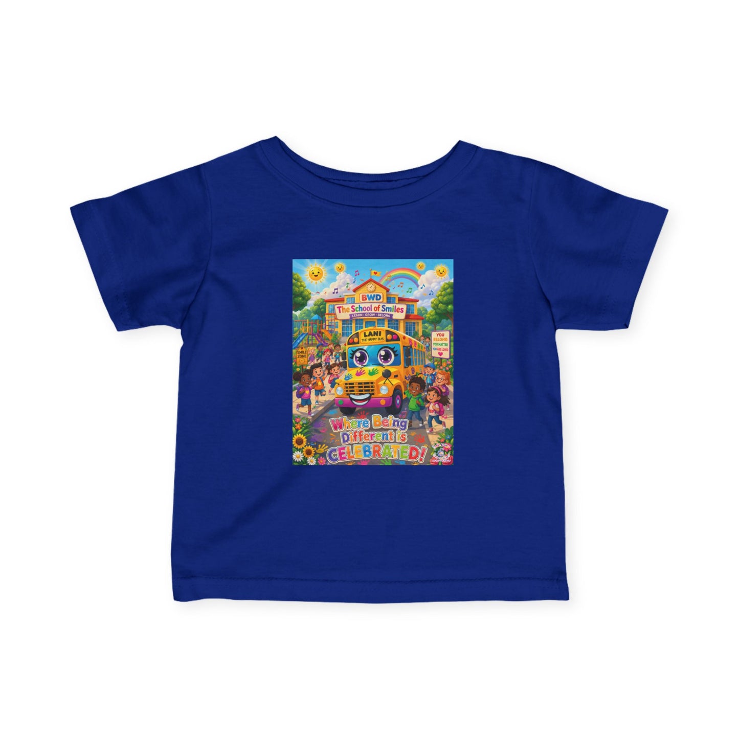Lani™ Infant Fine Jersey Tee – "Where Being Different is CELEBRATED!" Graphic Shirt