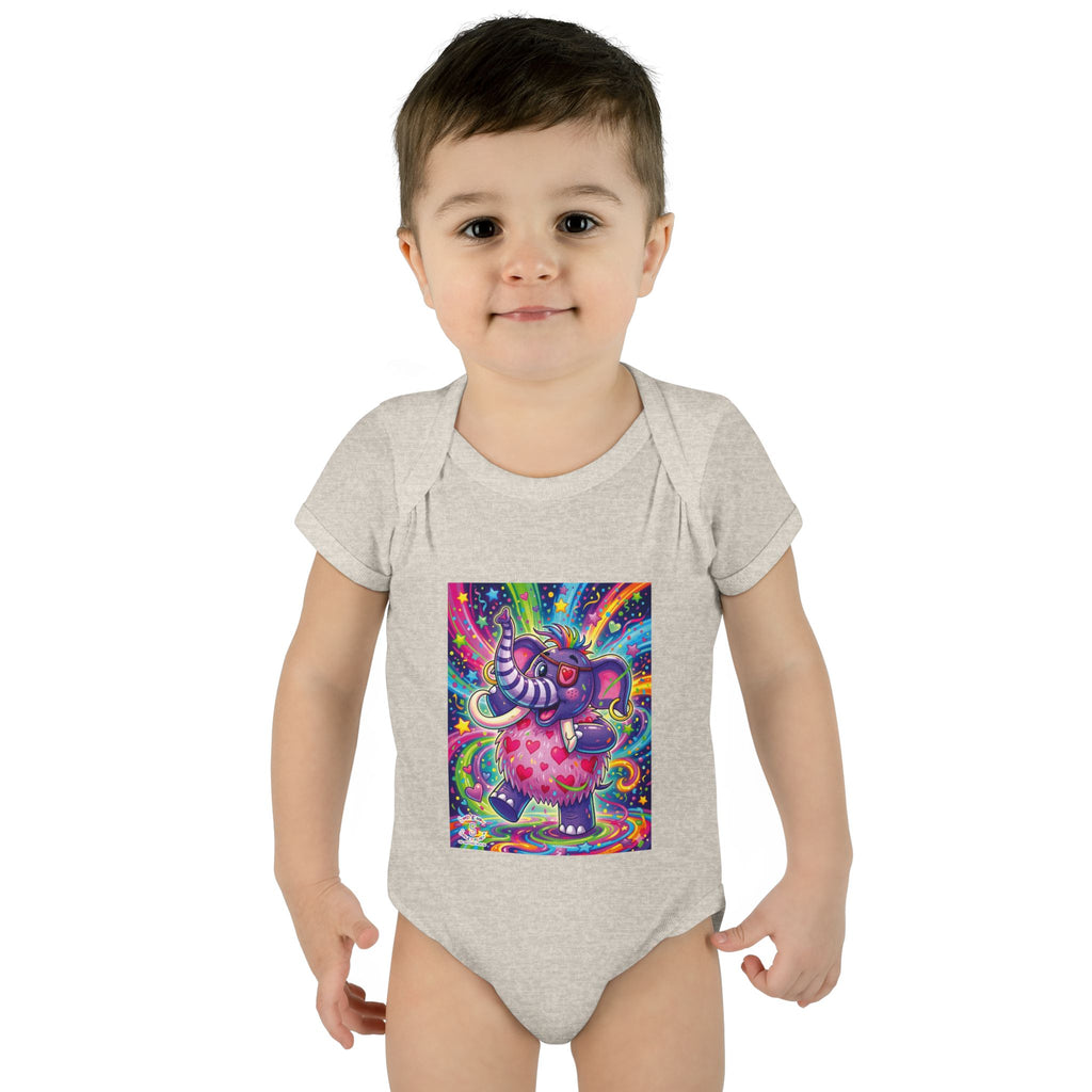 Piklez™ Infant Baby Rib Bodysuit – "Born to Celebrate!" Graphic | Smile Universe Collection