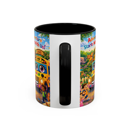 Lani™ Accent Coffee Mug (11oz & 15oz) – "Adventure Starts With Us!" Graphic