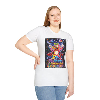 Panz™ Unisex Softstyle T-Shirt  for Adult– "My Energy is Powerful" Graphic Tee | Smile Universe Collection