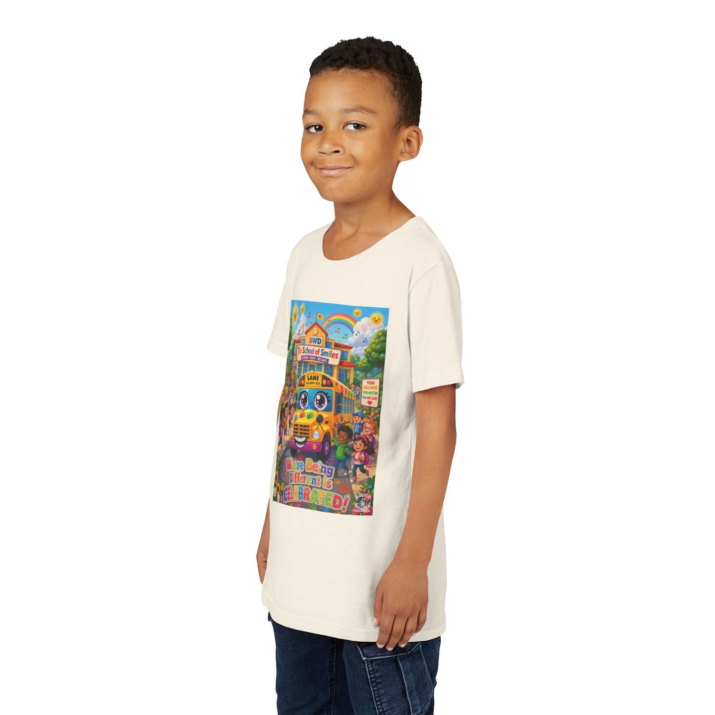 Lani™ Youth Short Sleeve Tee – "Where Being Different is CELEBRATED!" Graphic Shirt
