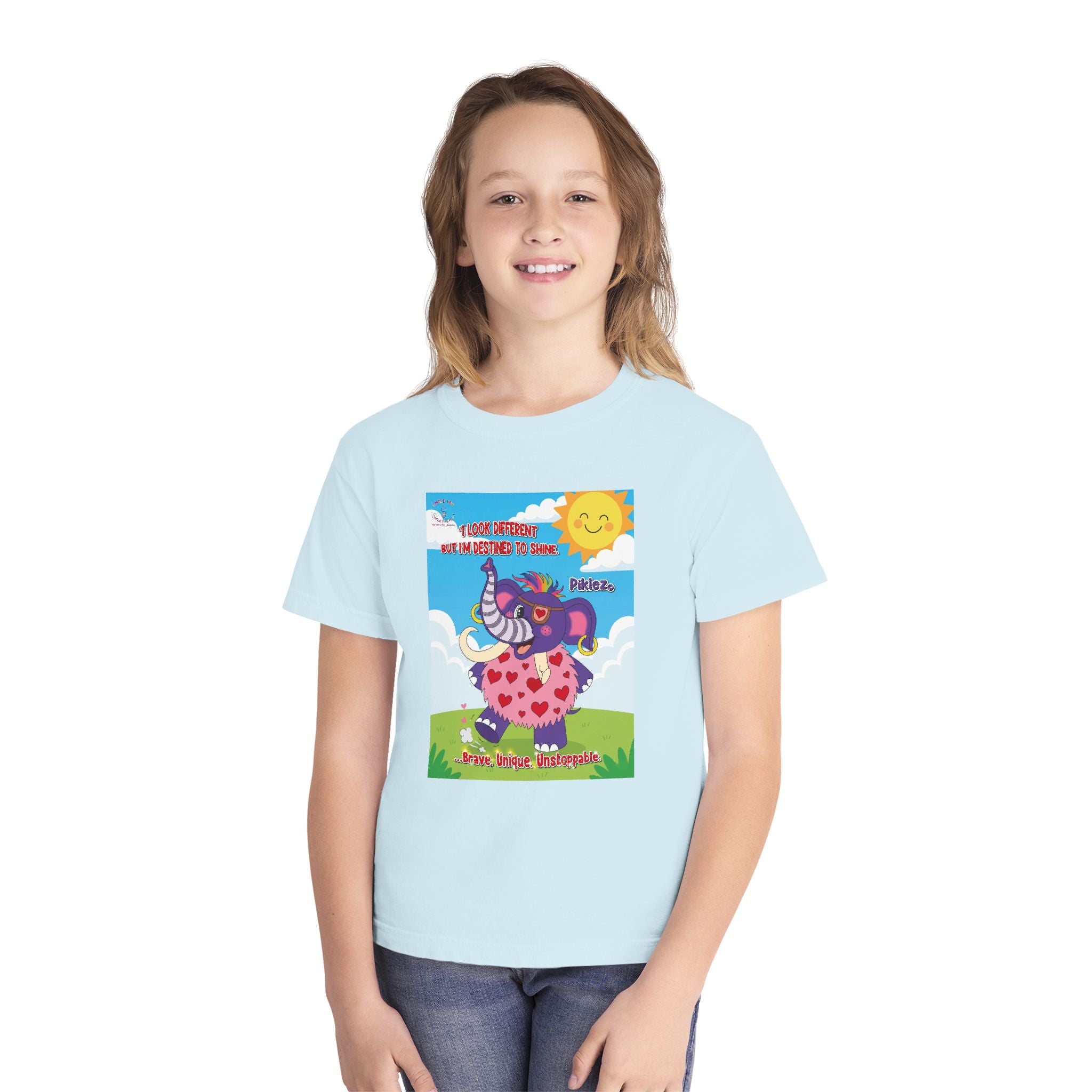 Piklez™ Youth Tee – “Destined to Shine” Graphic T-Shirt | Smile Universe Collection