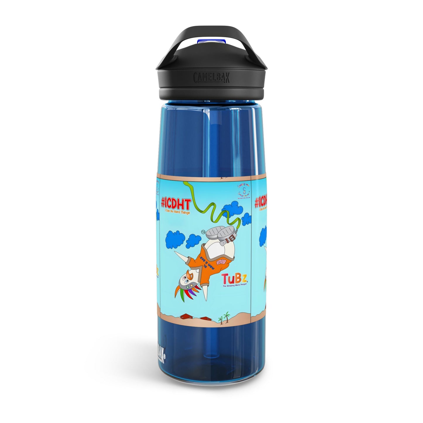 TuBz™ "I Can Do Hard Things" CamelBak Eddy® Kids Water Bottle - Spill-Resistant School Bottle