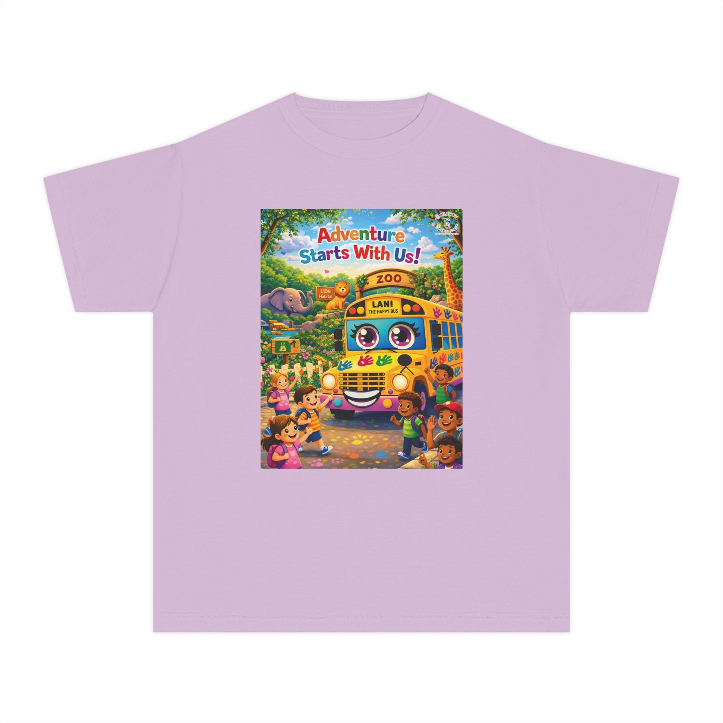 Lani™ Youth Midweight Tee – "Adventure Starts With Us!" Graphic